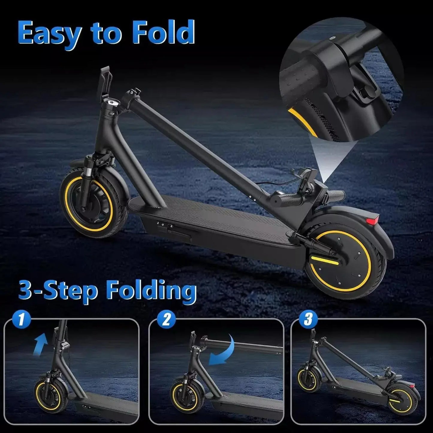 LADPED LPMAX 10" Solid tires Folding Electric Scooter