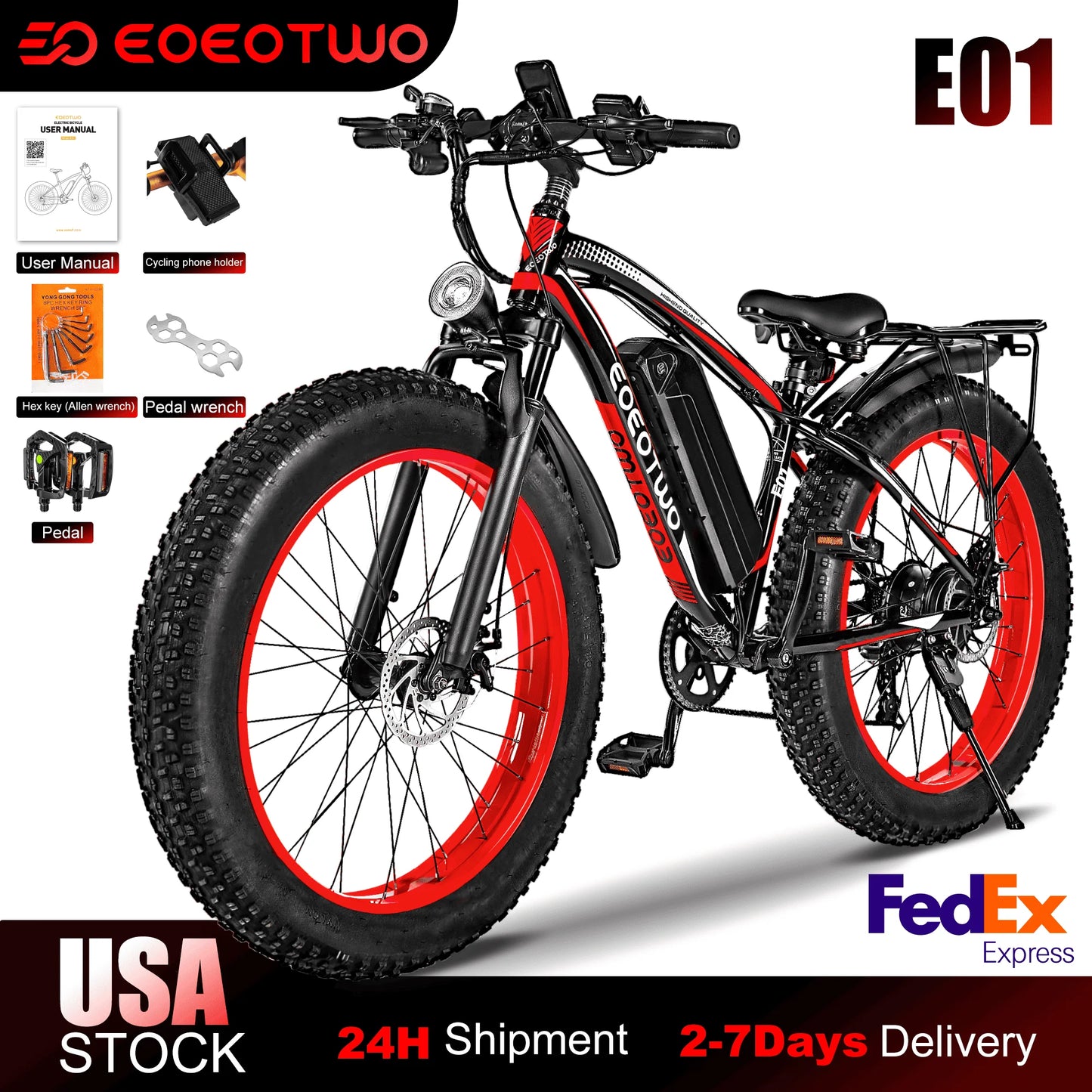 1500W Peak Motor 34Mph Electric Bike