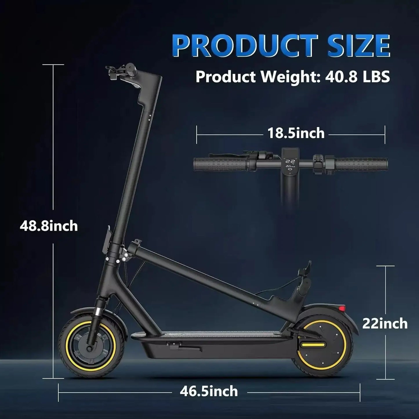 LADPED LPMAX 10" Solid tires Folding Electric Scooter