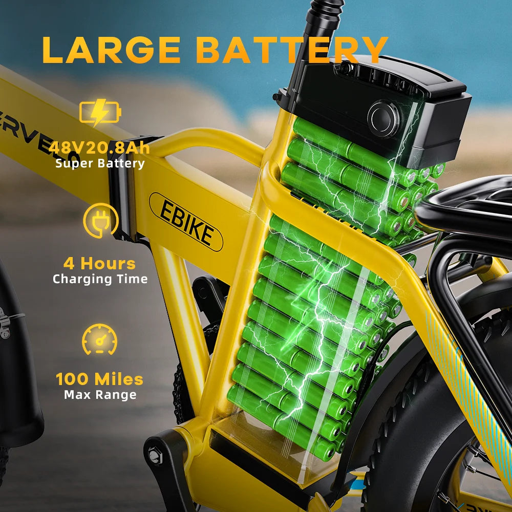 48V 1000W PEAK Foldable Electric Bike