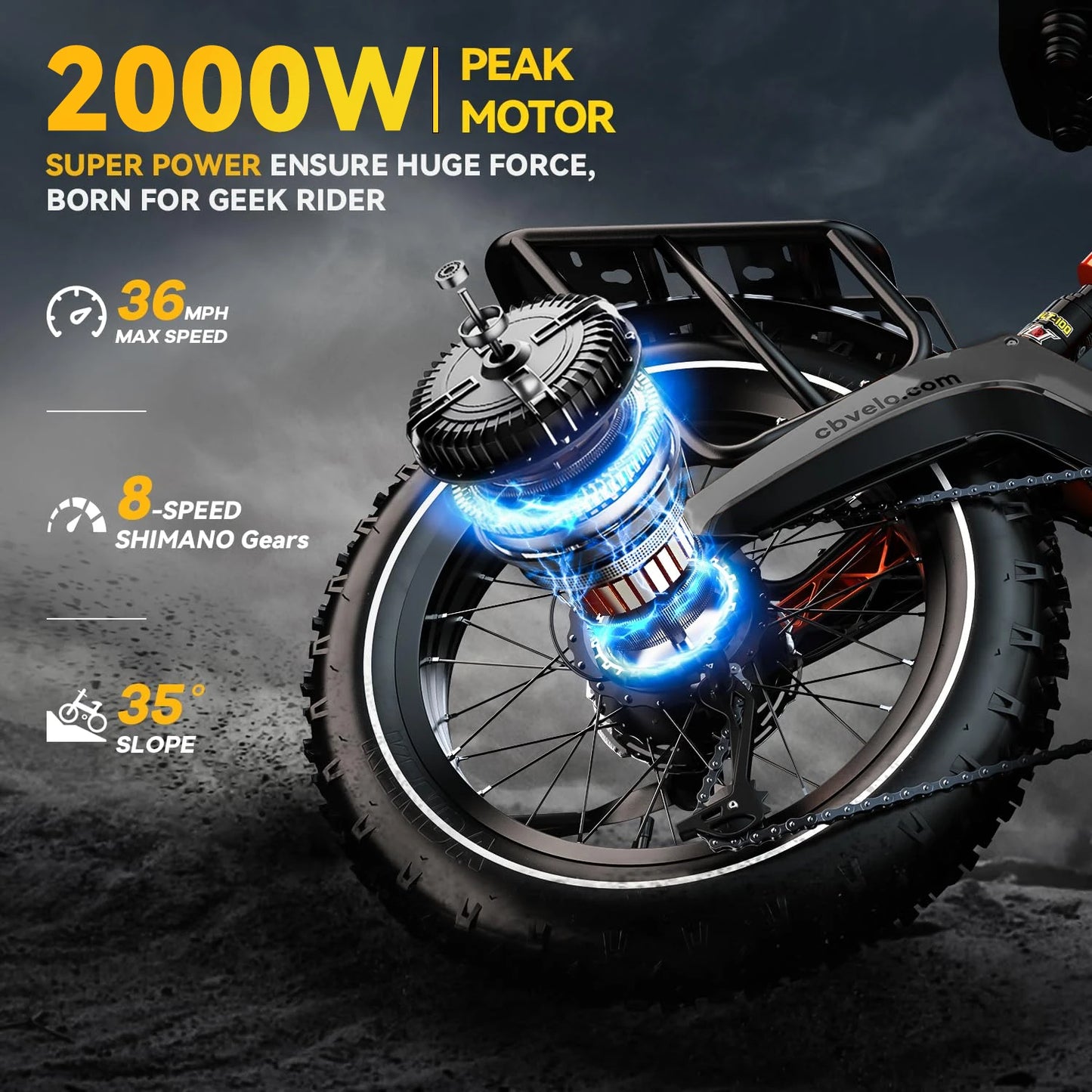 1000W Peak Folding Electric Bike