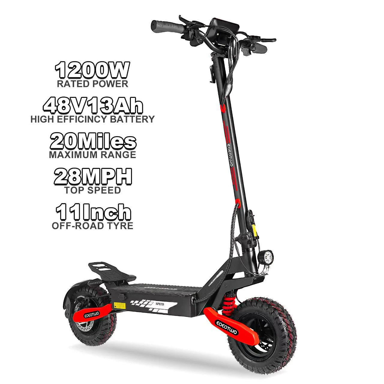 1200W Motor 48V13/23AH Lithium Electric Scooter