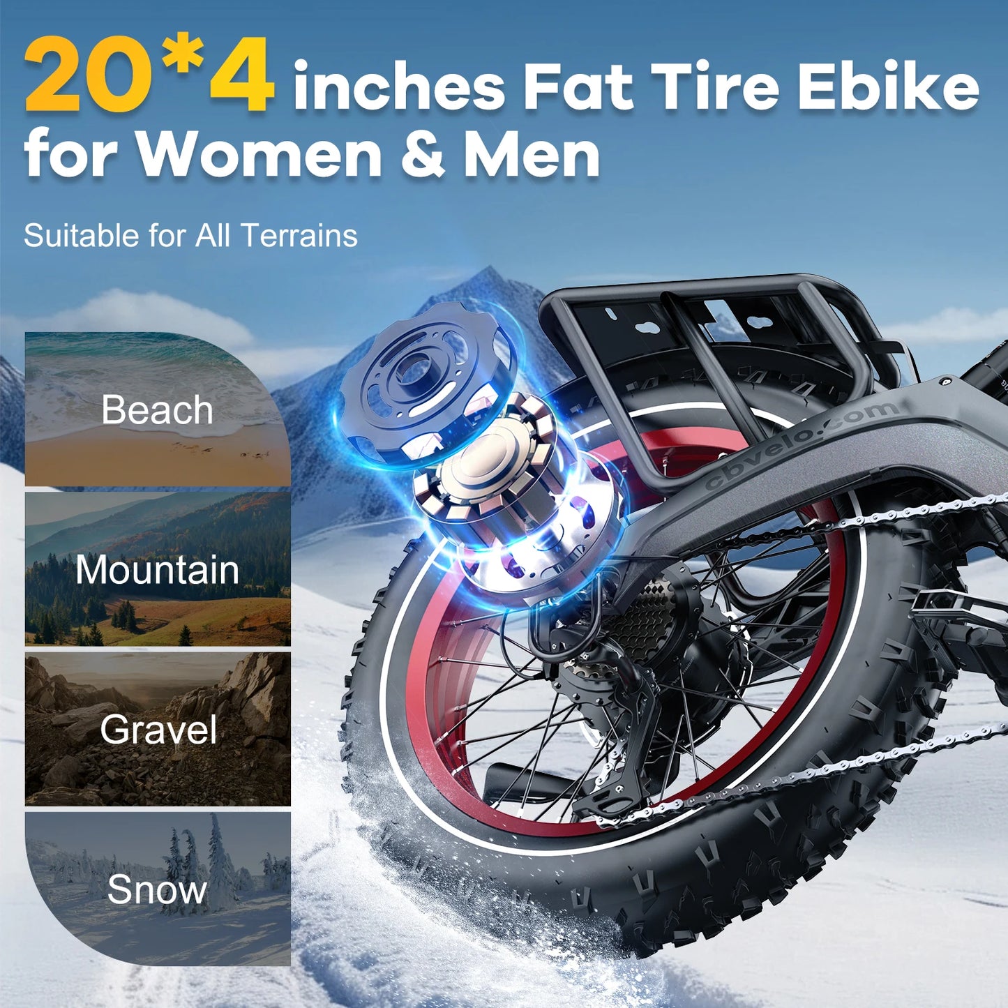 1000W Peak Folding Electric Bike