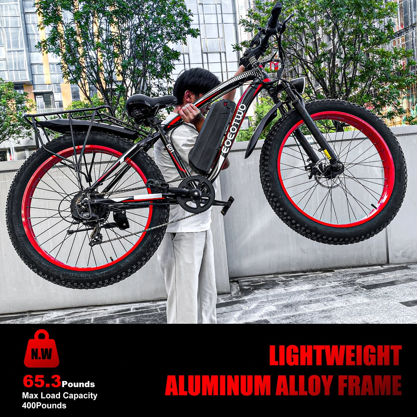 1500W Peak Motor 34Mph Electric Bike