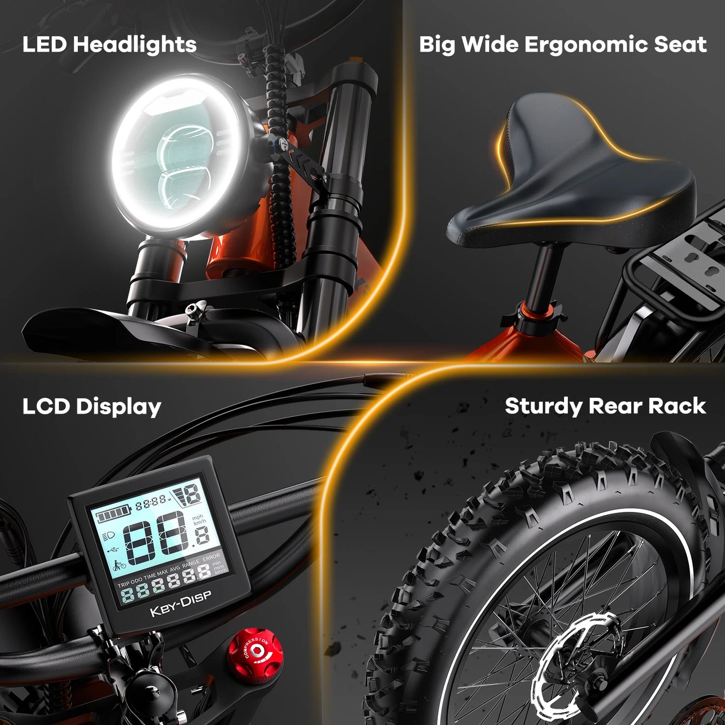 1000W Peak Folding Electric Bike